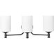 Ailey 3 Light 21.63 inch Matte Black Vanity Light Wall Light